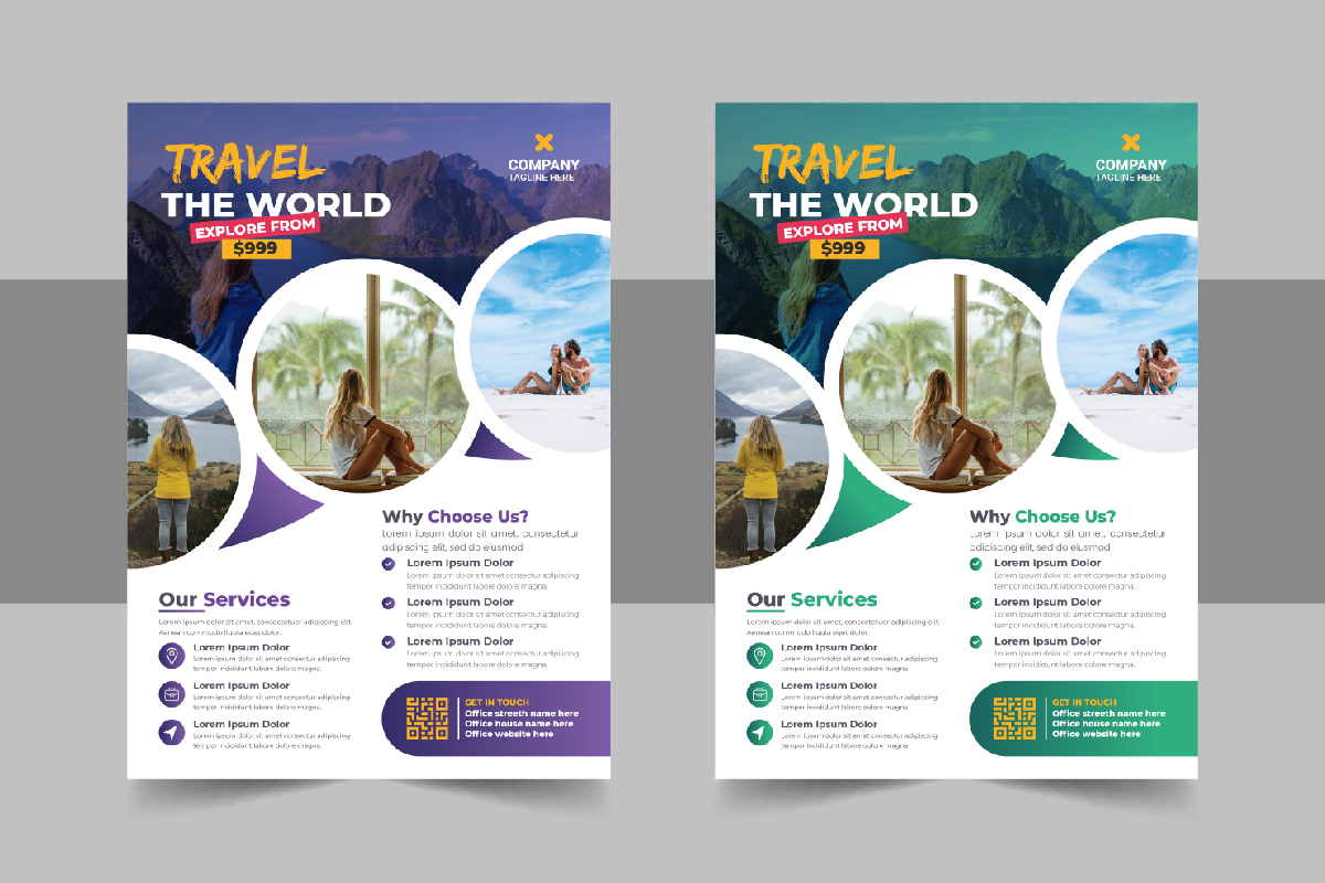 Corporate Travel Flyer Design Template