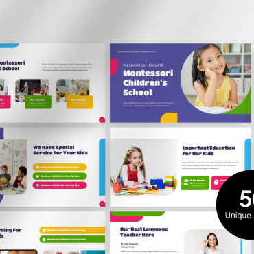 Montessori School PowerPoint Templates 331683