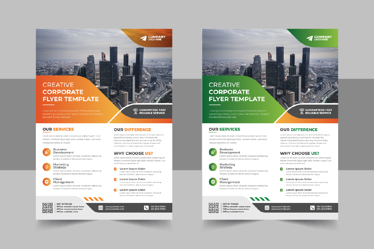 Conference Flyer design template vector