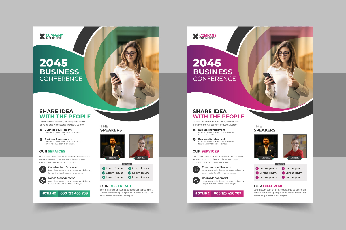 Conference Flyer template layout