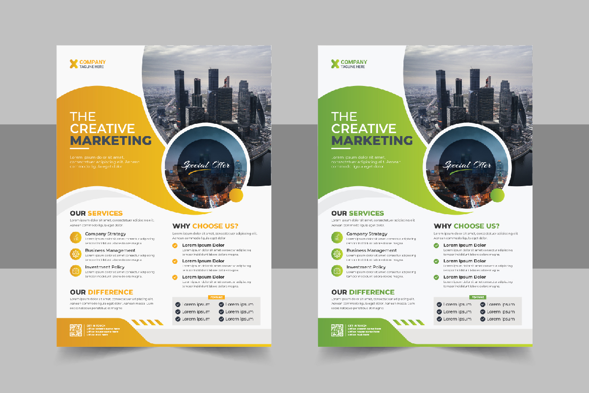 Modern Business Conference Flyer design template vector