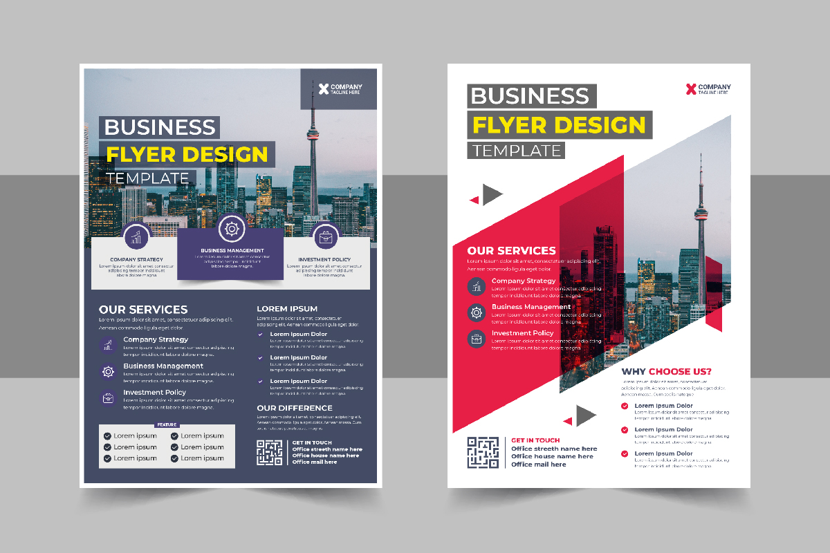 Modern Business Conference Flyer template layout