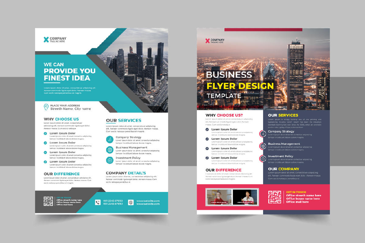 Corporate Business Conference Flyer template design
