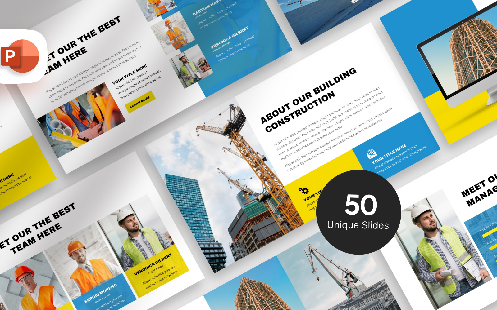 Professional Construction Presentation Template