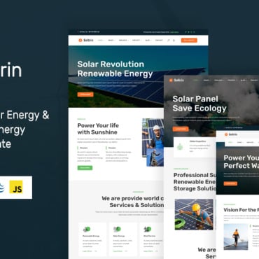 Renewable Energy Responsive Website Templates 331809
