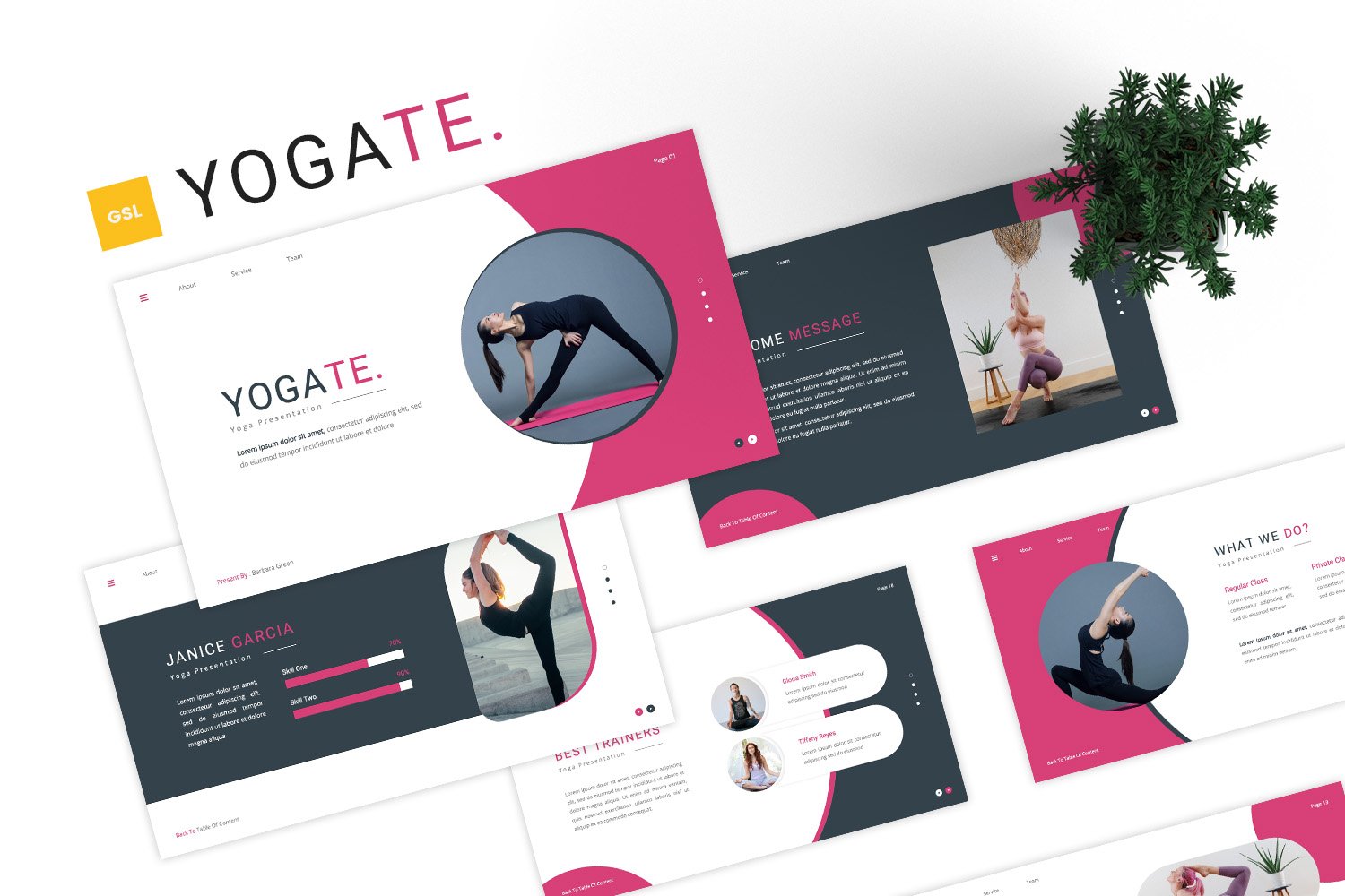 Yogate - Yoga Google Slides Template