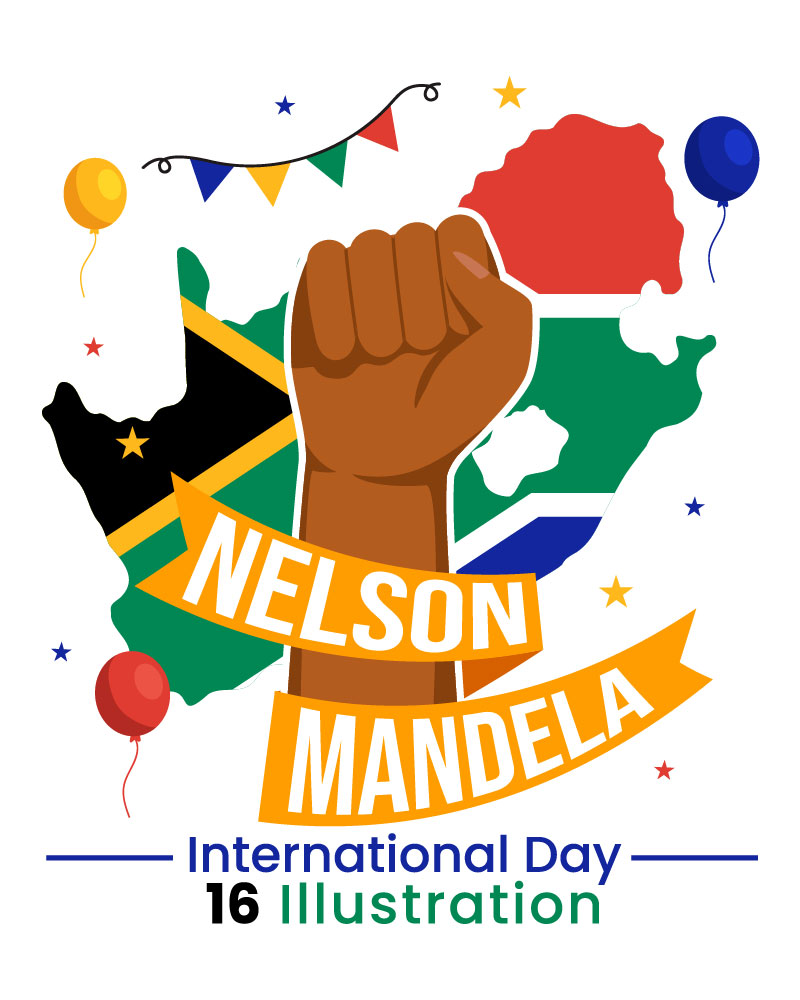 16 Nelson Mandela International Day Illustration