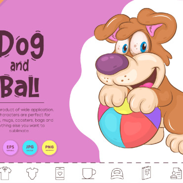 Dog And Vectors Templates 332070