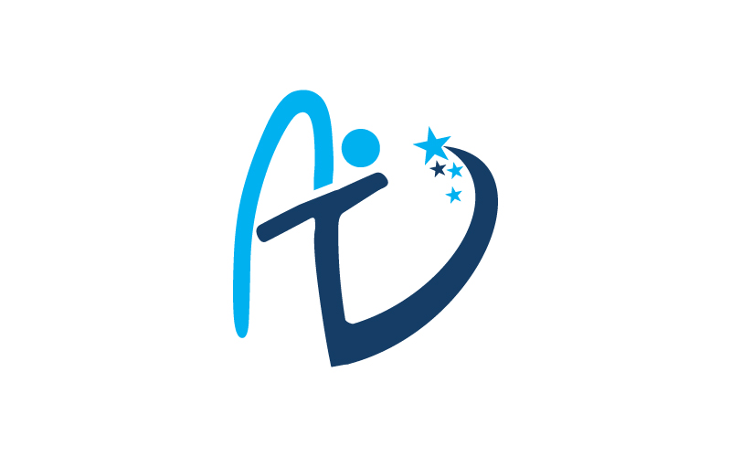 Letter AV success Logo template