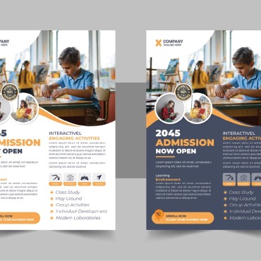 Admission Flyer Corporate Identity 332217