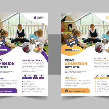 Admission Flyer Corporate Identity 332218