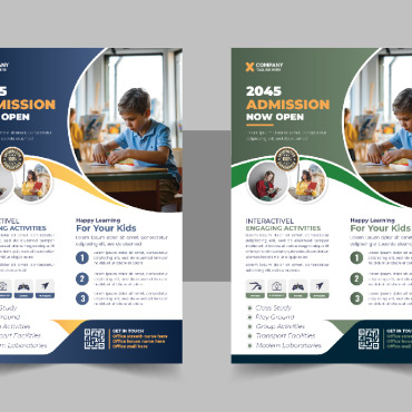 Admission Flyer Corporate Identity 332222