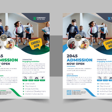 Admission Flyer Corporate Identity 332223
