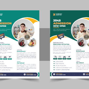 Admission Flyer Corporate Identity 332224