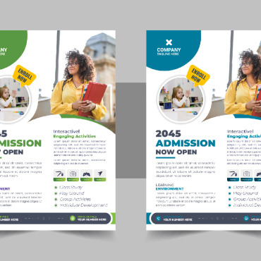 Admission Flyer Corporate Identity 332225