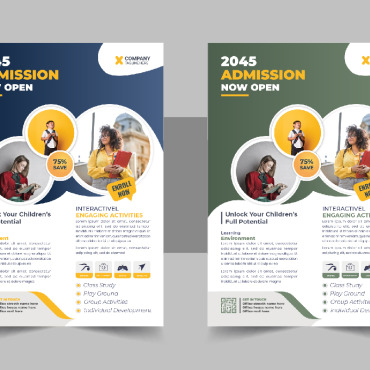 Admission Flyer Corporate Identity 332226