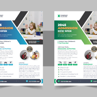 Admission Flyer Corporate Identity 332228
