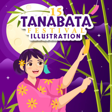 <a class=ContentLinkGreen href=/fr/kits_graphiques_templates_illustrations.html>Illustrations</a></font> festival tanabata 332383
