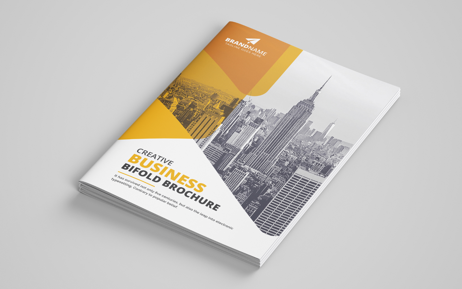 Corporate Business Bifold Brochure Template