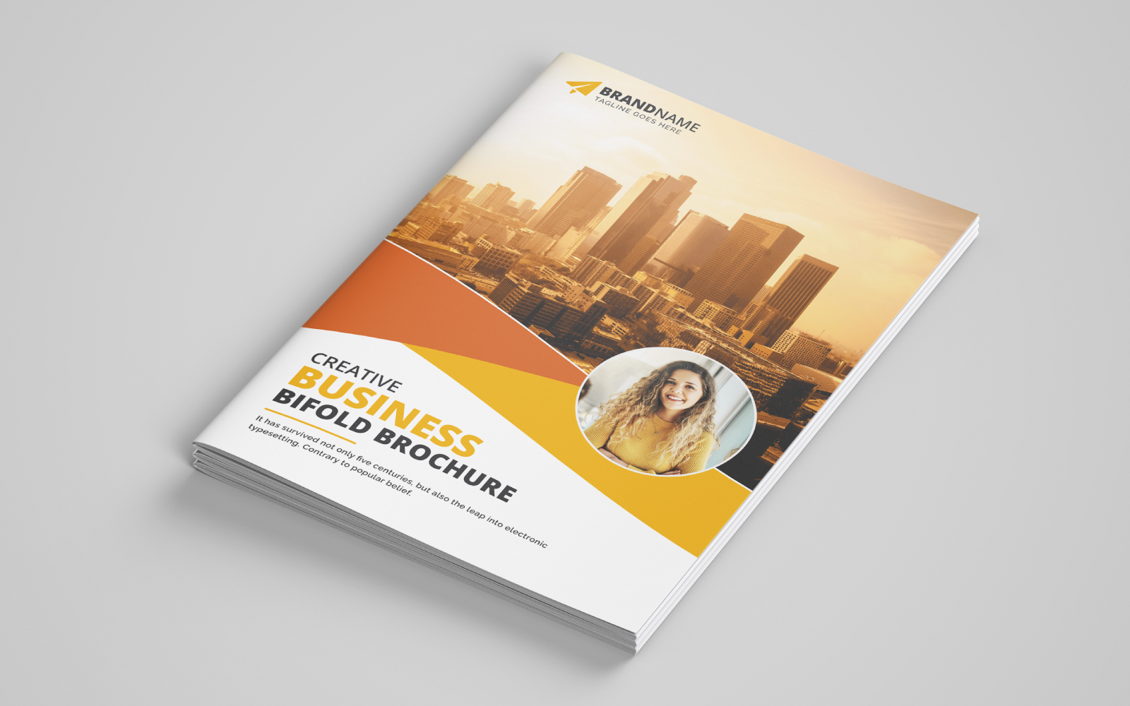 Business Bifold Brochure Template V8