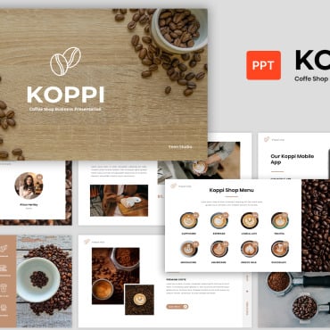 Business Cafe PowerPoint Templates 332524