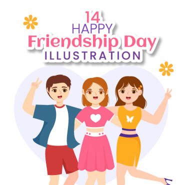 Day Friendship Illustrations Templates 332562