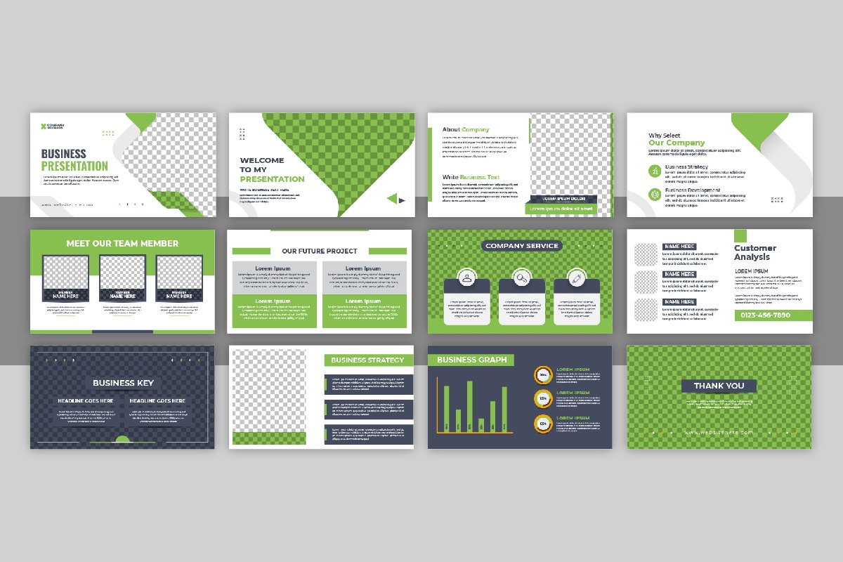 Modern Business presentation template design