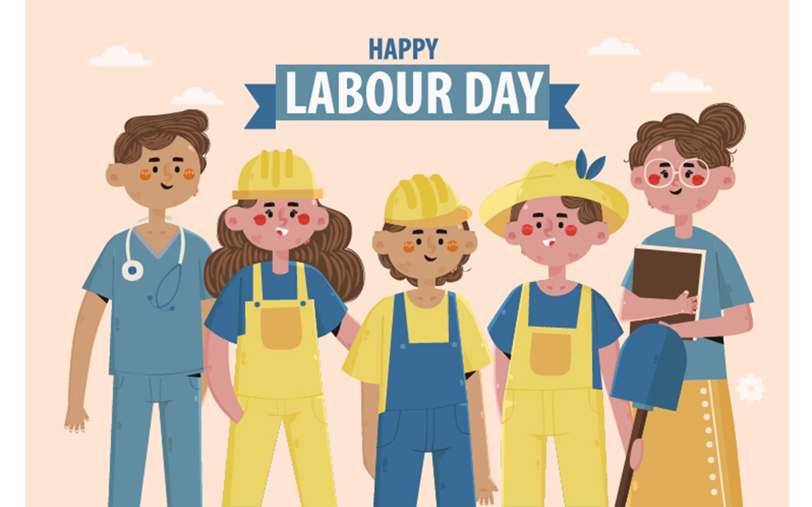 Labour Day Background Illustration