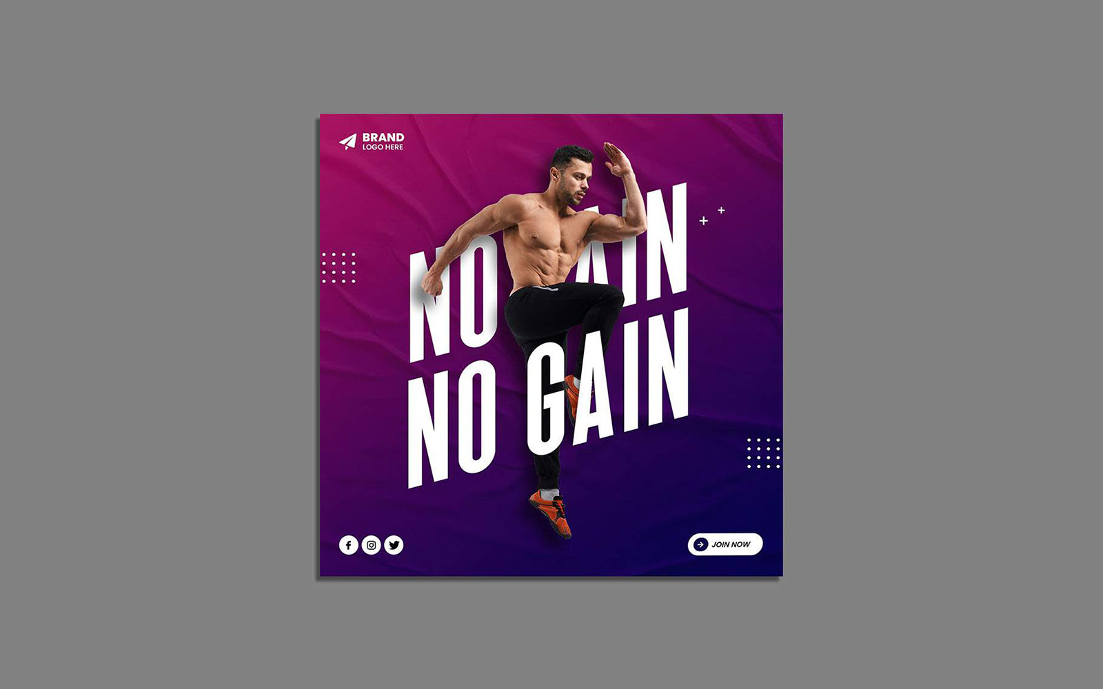 Fitness & Sports Social Media Post Template