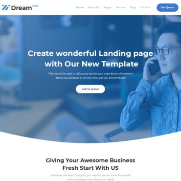 Agency Corporate Responsive Website Templates 332849