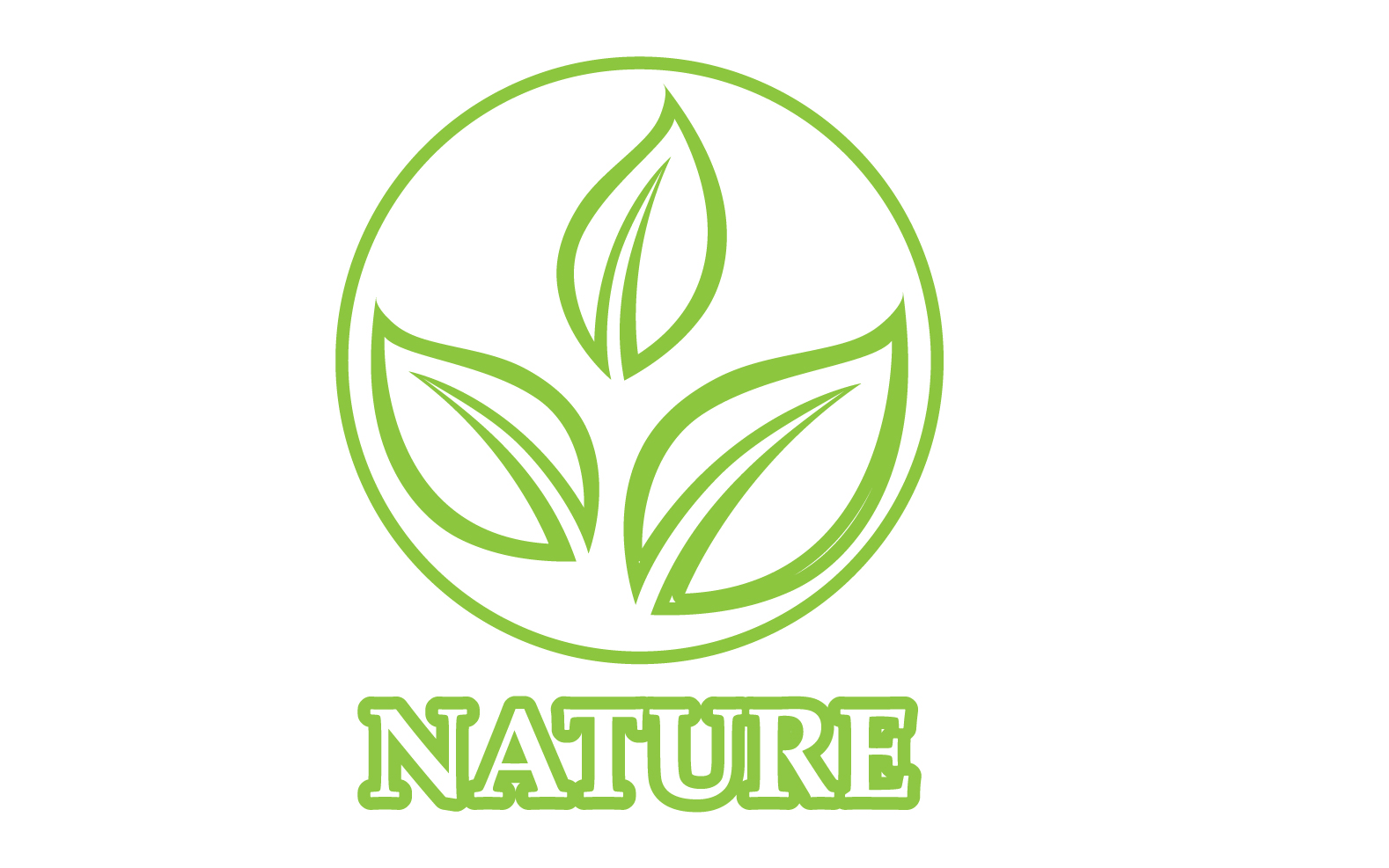 Eco leaf green nature element go green logo v30