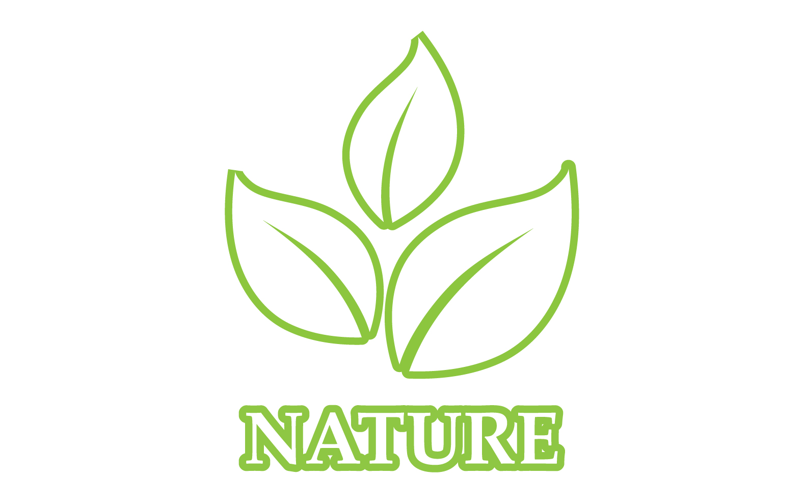 Eco leaf green nature element go green logo v45