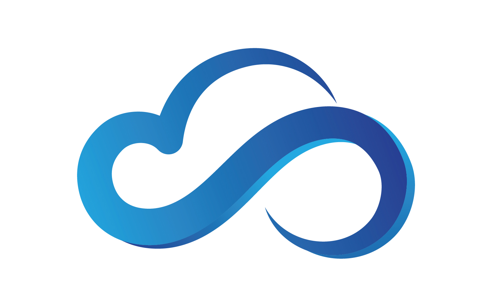 Cloud logo icon server save data template design v1