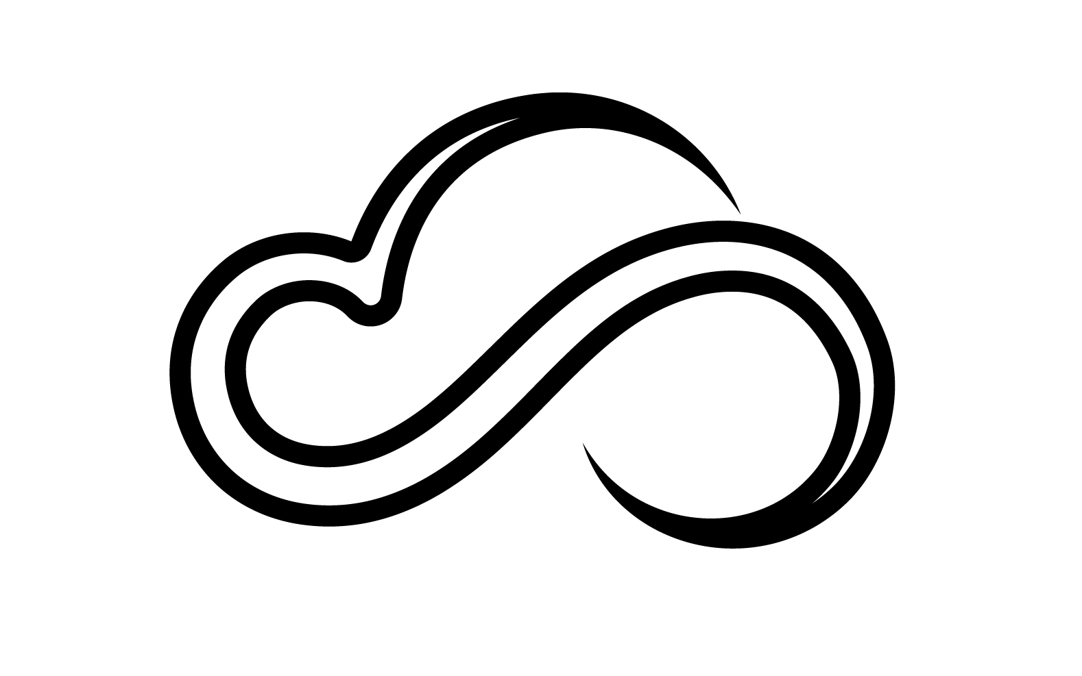 Cloud logo icon server save data template design v37