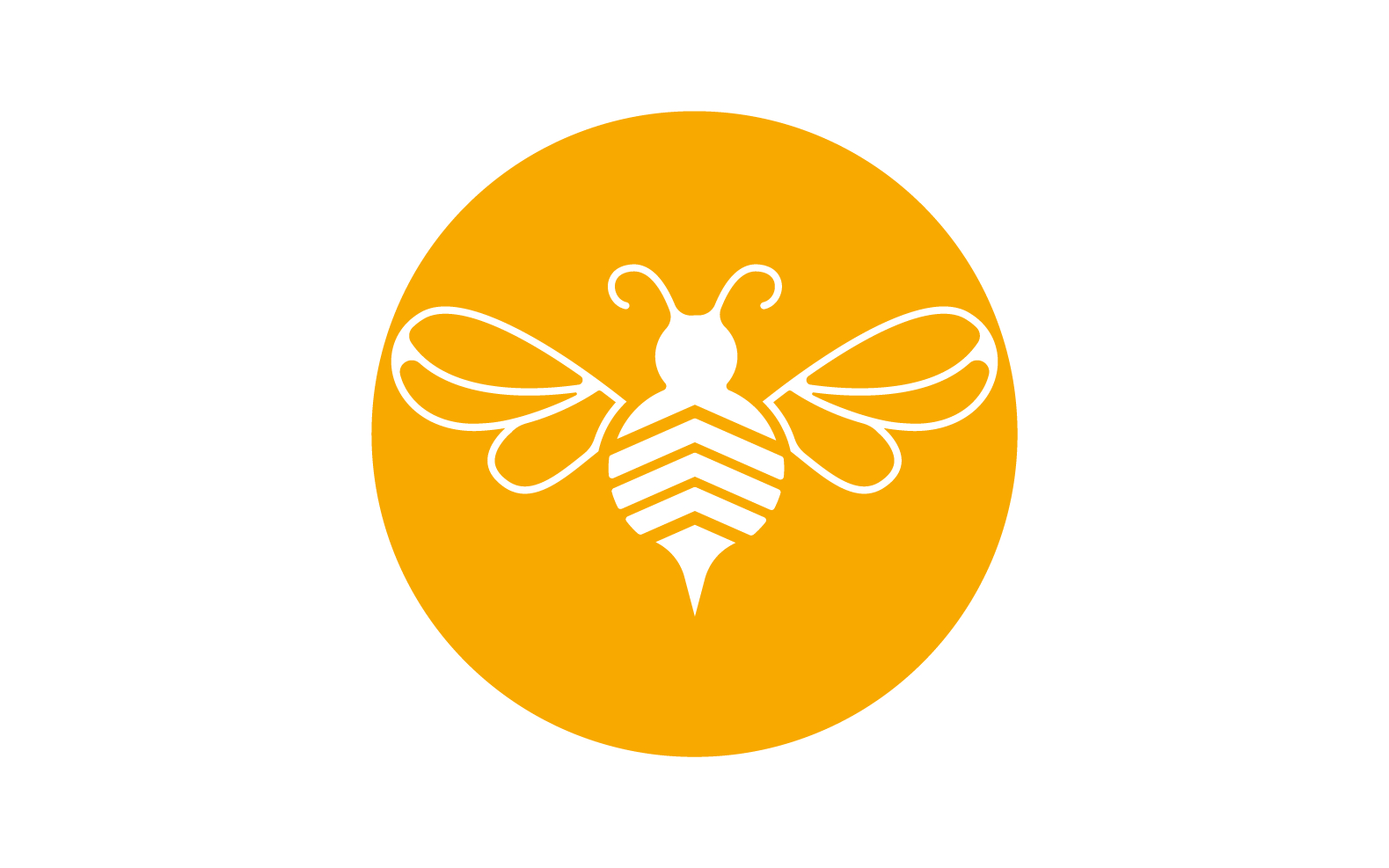 Bee honeycomb animal logo design template vector v17