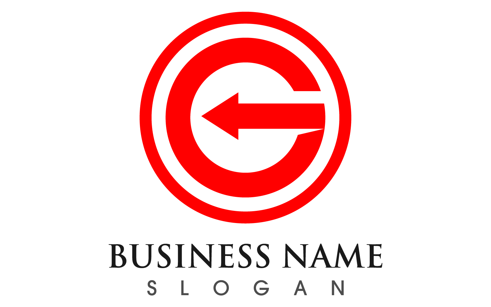 G letter initial business logo template vector v2