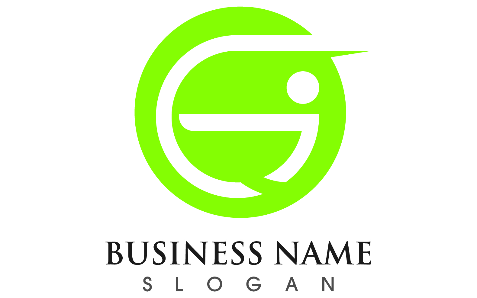 G letter initial business logo template vector v8