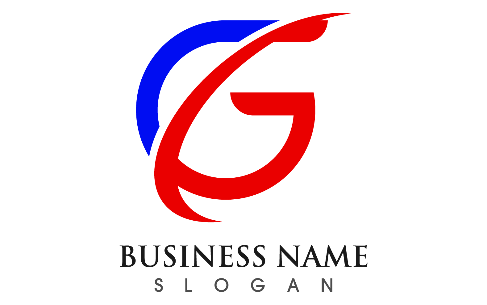 G letter initial business logo template vector v22