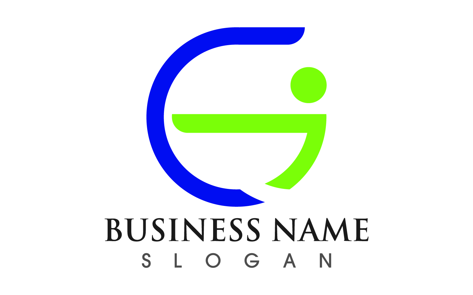 G letter initial business logo template vector v25