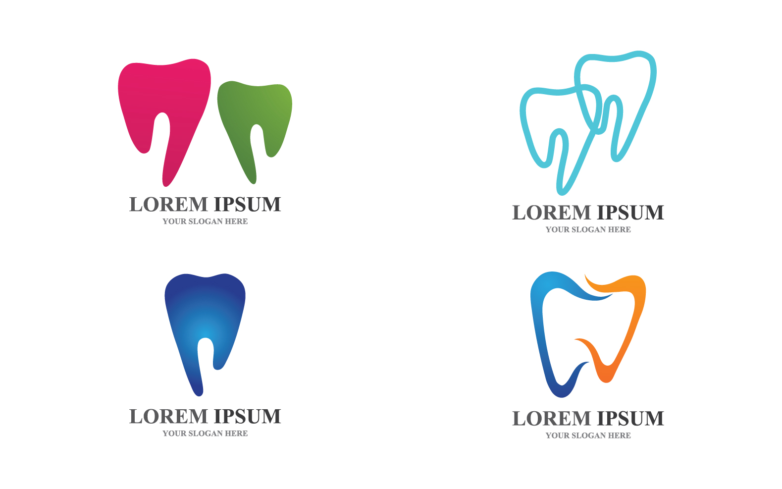 Dentis dental care health treatment logo vector v2