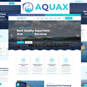 Farming Aquaculture Responsive Website Templates 333759