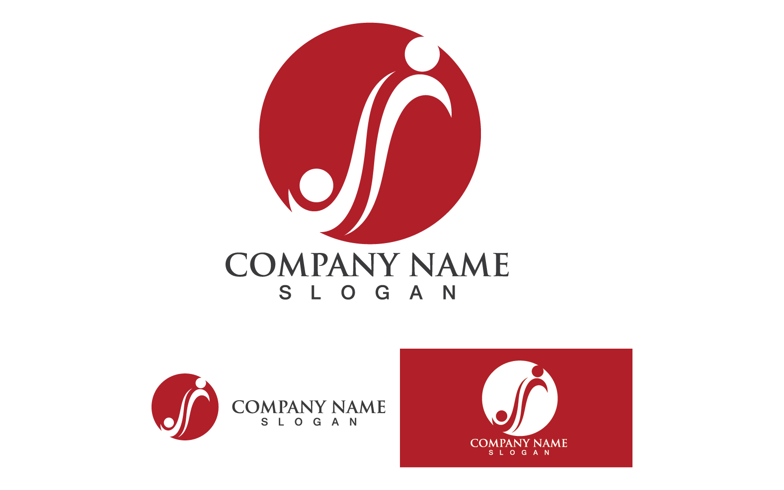 Infinity people group work logo template v12