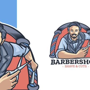 Haircut Retro Logo Templates 334086