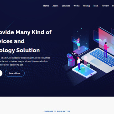 Technology Bootstrap Landing Page Templates 334110