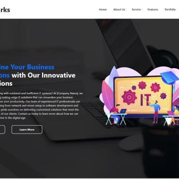 Solutions Landing Landing Page Templates 334112