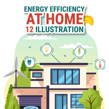 Efficient Home Illustrations Templates 334163