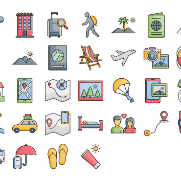 Of Vacation Icon Sets 334186