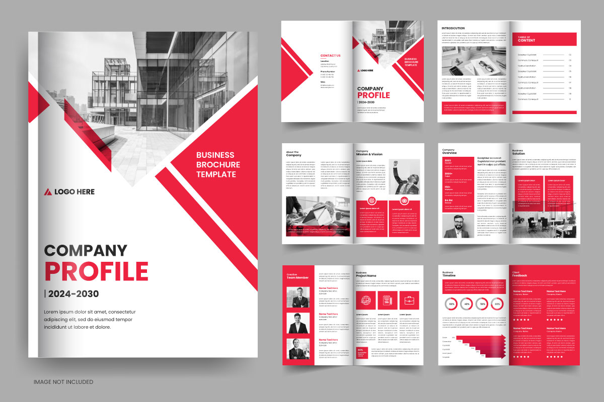 Corporate company profile brochure template design