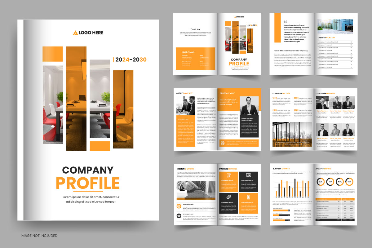 Corporate company profile business brochure template