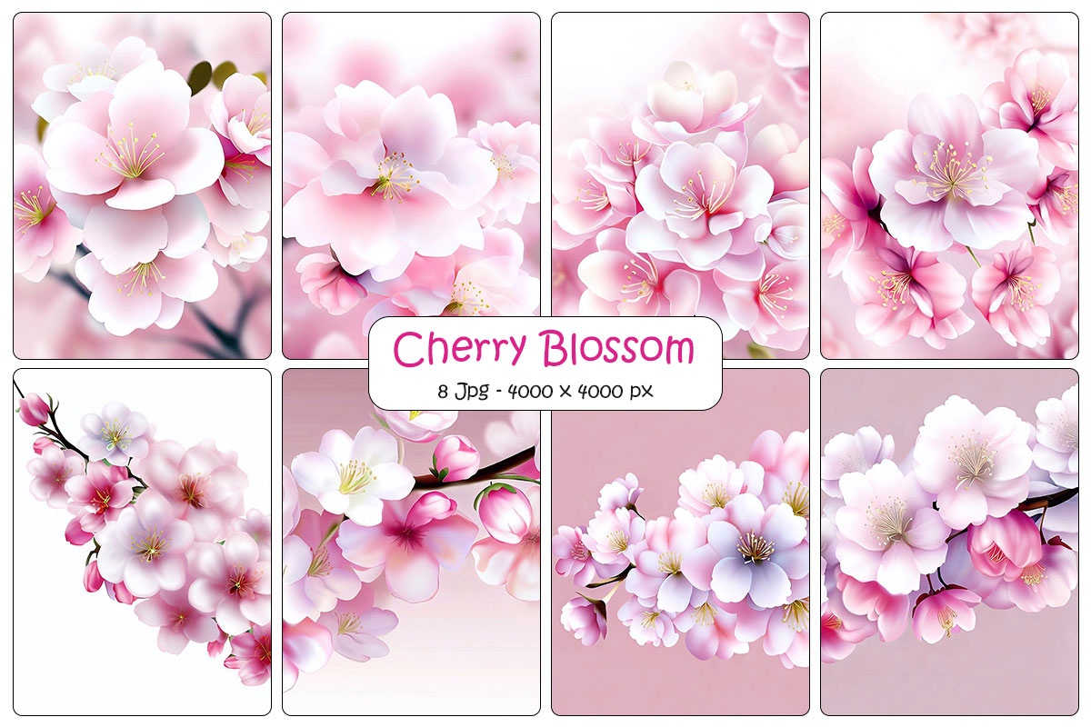 Cherry blossom branch background